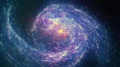 Space Spiral Stars Moving Loop Background
