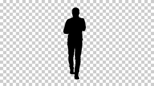 Silhouette man, Alpha Channel