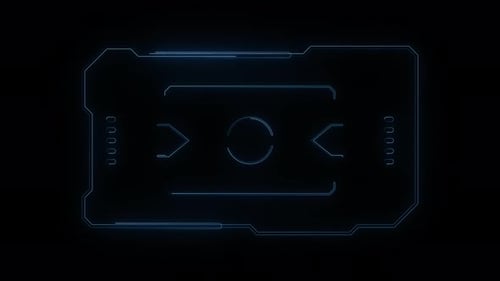 Línea Plexus de tecnología digital Hud Frame, canal alfa