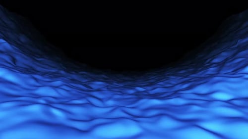 Dynamic Fluid Blue Waves Abstract Background