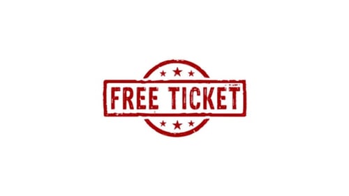 Grunge Style Free Ticket Stamp Reveal Animation