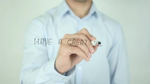 Writing Have A Great Week Message