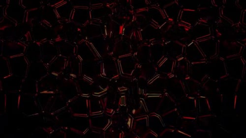 Abstraktes digitales Rendering mit geteilter rissiger