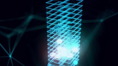 Market Shelf Croissant Hologram Close Up Hd