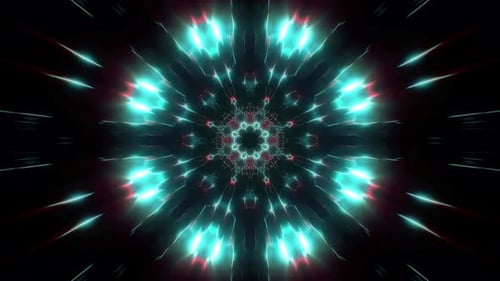 Schneller Durchgang durch den fraktalen Tunnelschleife 4K 02