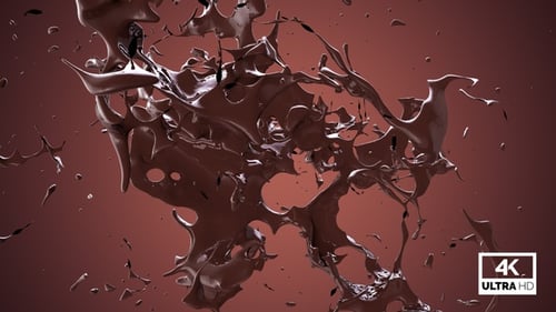 Dynamic Liquid Chocolate Splash Reveal Transition