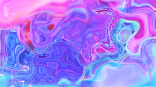 Vibrant Fluid Abstract Neon Background Loop