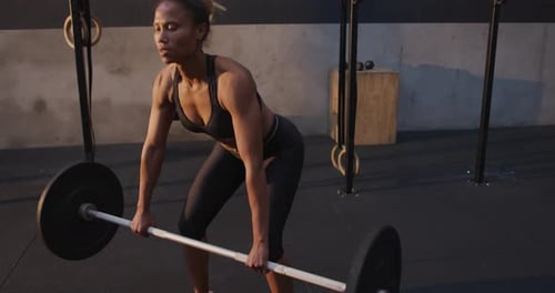 Cross training at a gym