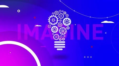 Mechanische Infografik-Lampe Imagine