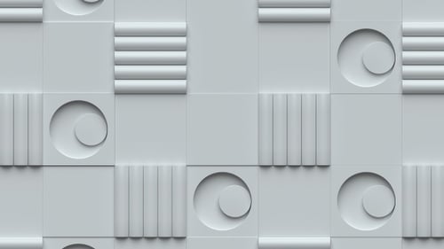 Square Scrolling 3D Wall