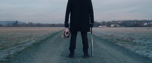 Evil Man on a Field