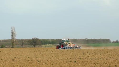 Funktionierender Traktor