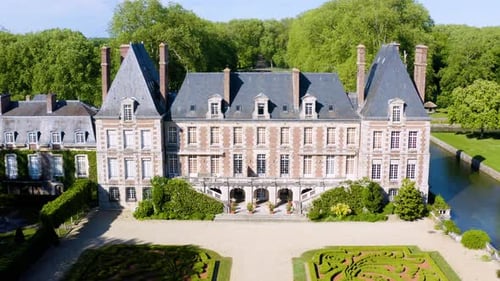 Aerial View Shot of Castle