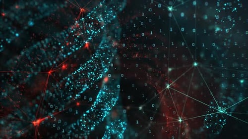 Neural Network Sci-Fi Background