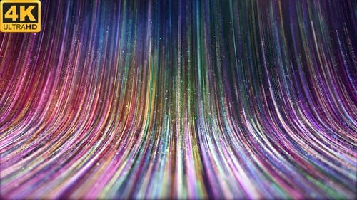 Abstract Flowing Light Particles Background Loop