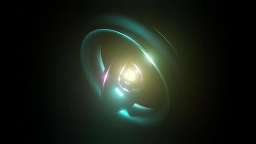 Abstract Light Orb Glowing Swirling Animation