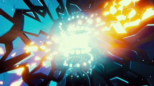 Boucle de fond néon coloré 4k