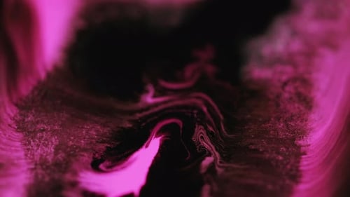 Abstract Pink and Black Ink Swirl Background
