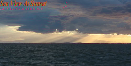 Sea View At Sunset