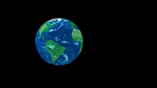 3D Realistischer rotierter beweglicher Planet Erde