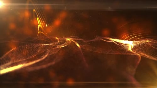 Glowing Abstract Digital Particle Waves Motion Background