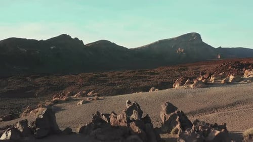 a Volcanic Desert of Frozen Lava Formed an Alien Landscape