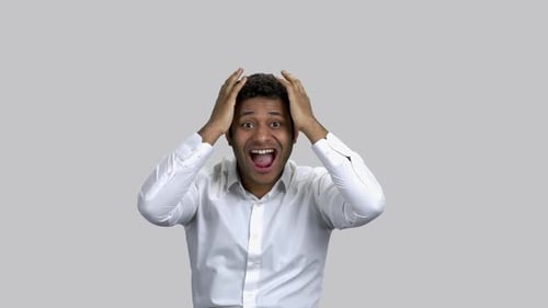 Excited Man Celebrating Success