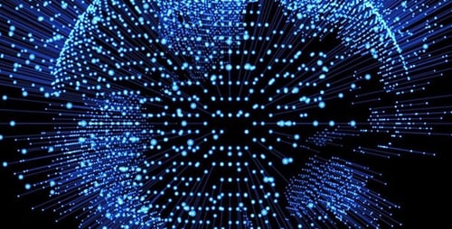 Blue Node Globe Intro