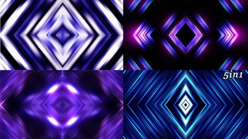 Lignes de losange lumineuses