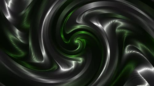 Abstract Green Twisted Line Background Animation
