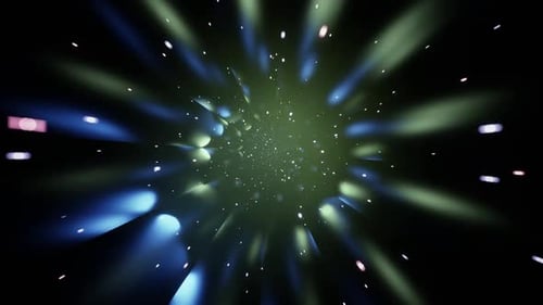 Flying In Abstract Vj Endless Tunnel Seamlessly Looped