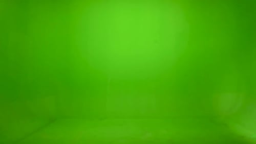 Male Hand Using a Television Remote Control on a Green Screen. Side View