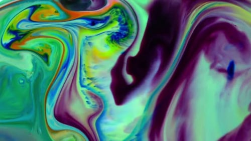 Vibrant Abstract Fluid Colors Background