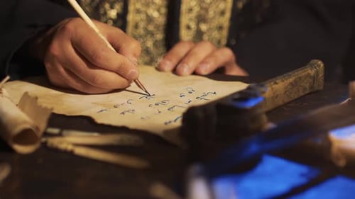 Arabic writing close-up.