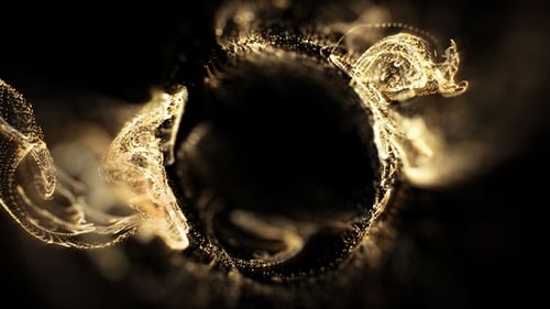 Esfera de partículas de ouro