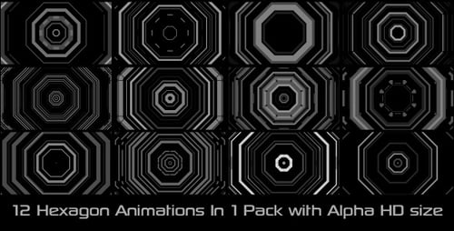 Hexagon Elements Pack 01