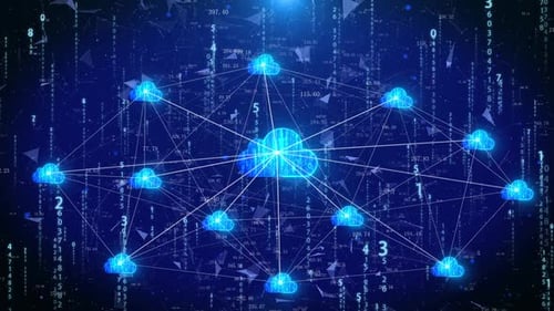 Hintergrund der Netzwerkverbindungstechnologie der Cloud-Serviceplattform für IoT-Rechenzentren