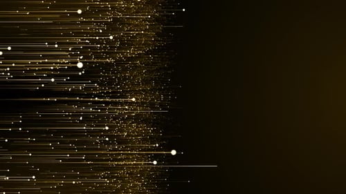 Golden Stream Lines Partikel