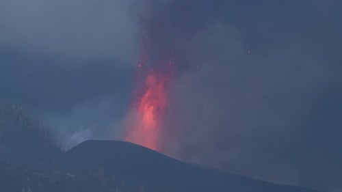 Cumbre Vieja volcanic eruption in La Palma Canary Islands 2021