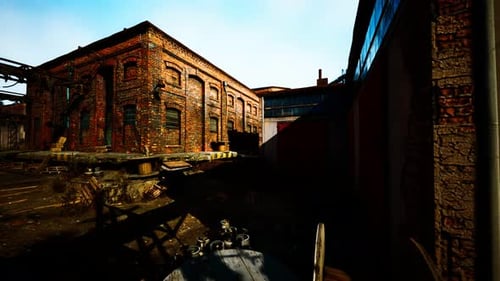 Cinematic Fly-Through of Abandoned Industrial Factory