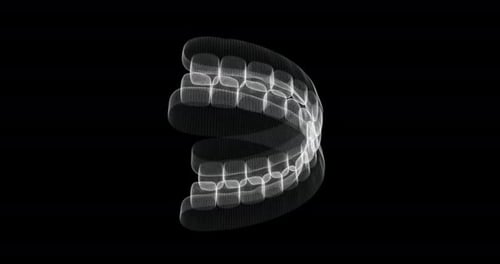 Hologram of Human Teeth