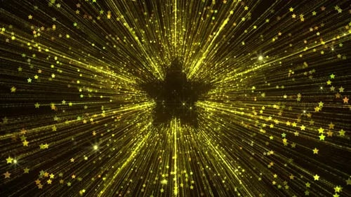 Radiant Golden Star Burst Animation for Awards