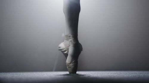 Ballet Dancer Legs and Feet Performing