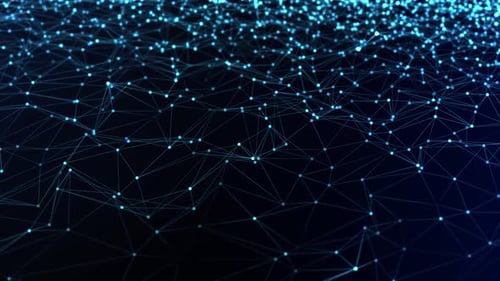 Abstract Connected Blinking Dot 5