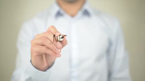 Writing Negative Thoughts on a Clear Surface