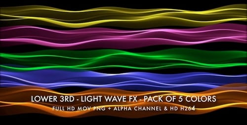 Fluid Wavy Light Lower Third Graphics Pack