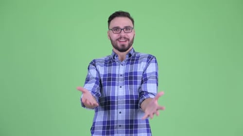 Man Reacts to Something Shocking, Surprising, Exciting