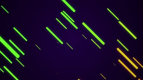Abstract Neon Glowing Lines Dynamic Background Loop