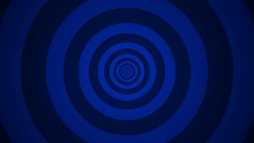 Blue Color shape circle Zoom Out Seamless Background animation