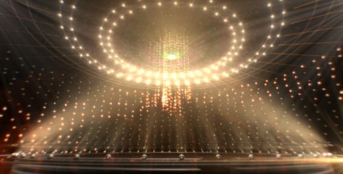 Golden Light Particle Stage Background Loop